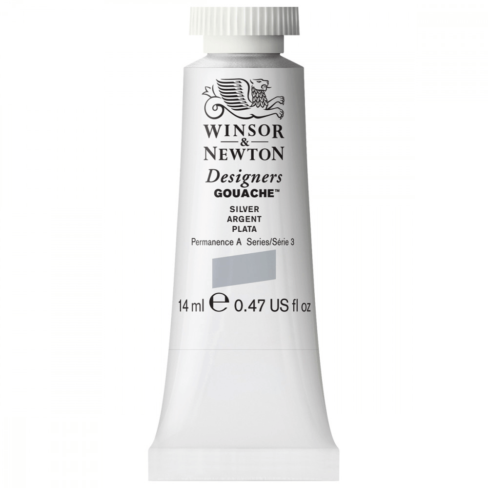 Tinta Guache Winsor & Newton Designers 14ml S3 617 Silver